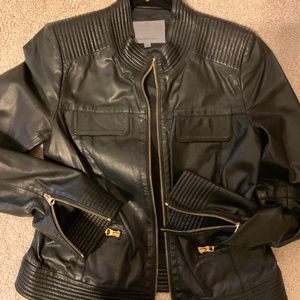 Classiques Entier leather waist length jacket